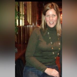 Olive green turtleneck sweater